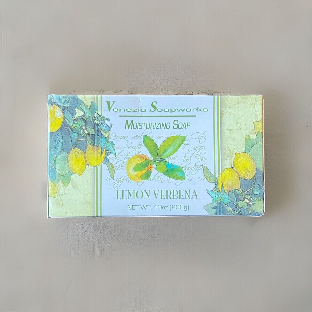 Venezia Soapworks Lemon Verbena Bar Soap Full Size 10 oz